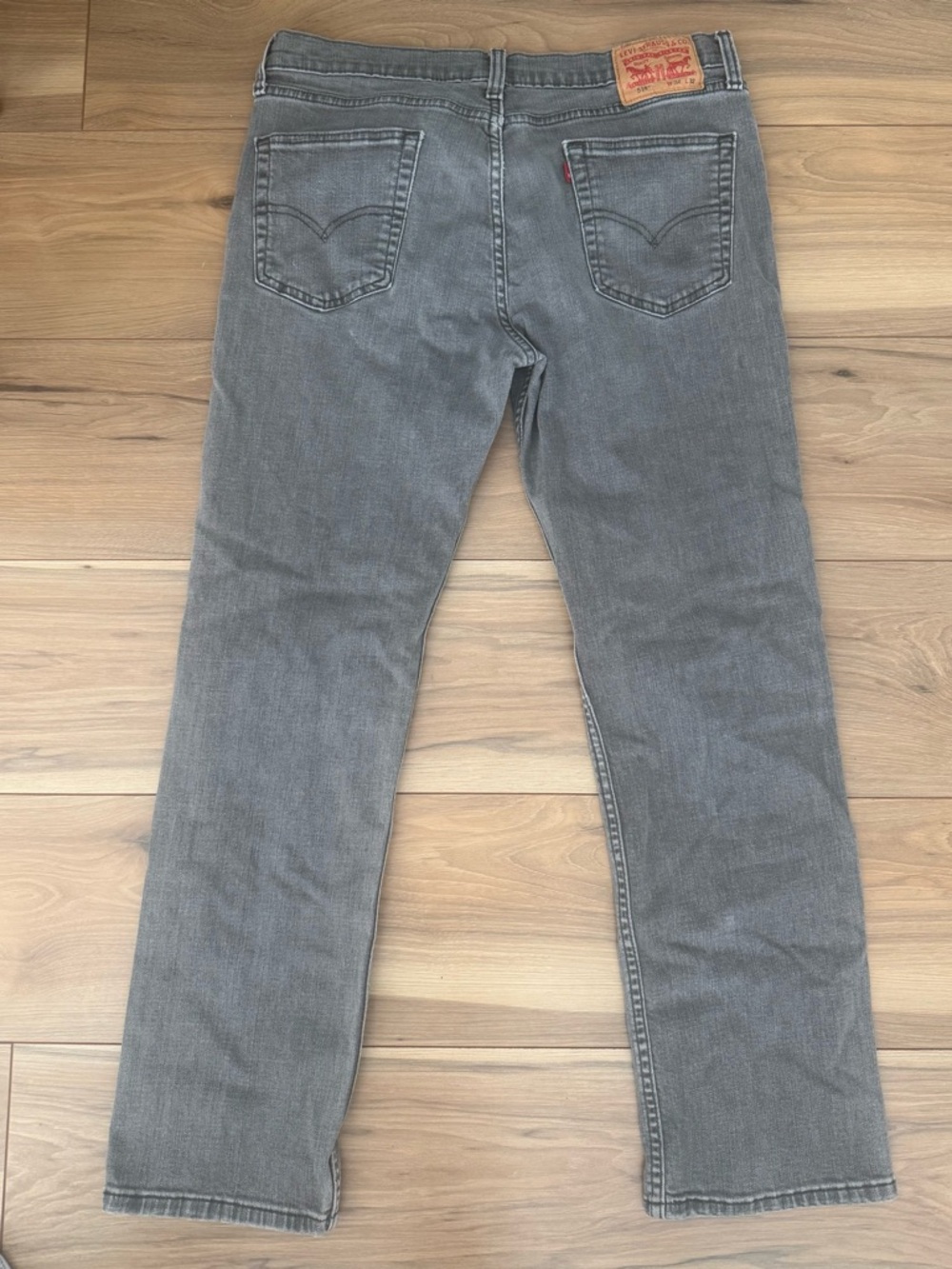 Levi's 514 34x32 Gray Slim Straight Jeans - Picture 3 of 6